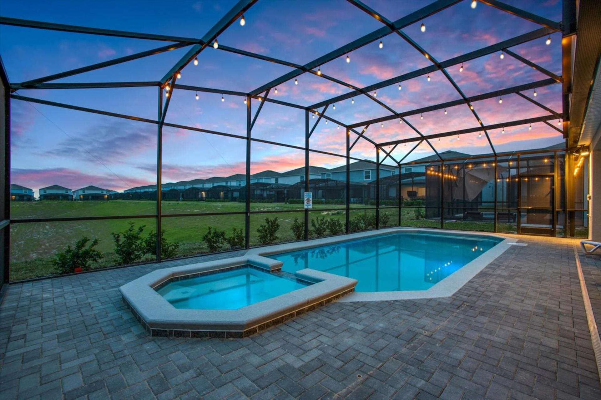 Orlando Villa 6463: Luxurious 10-Bedroom Retreat Davenport Bagian luar foto