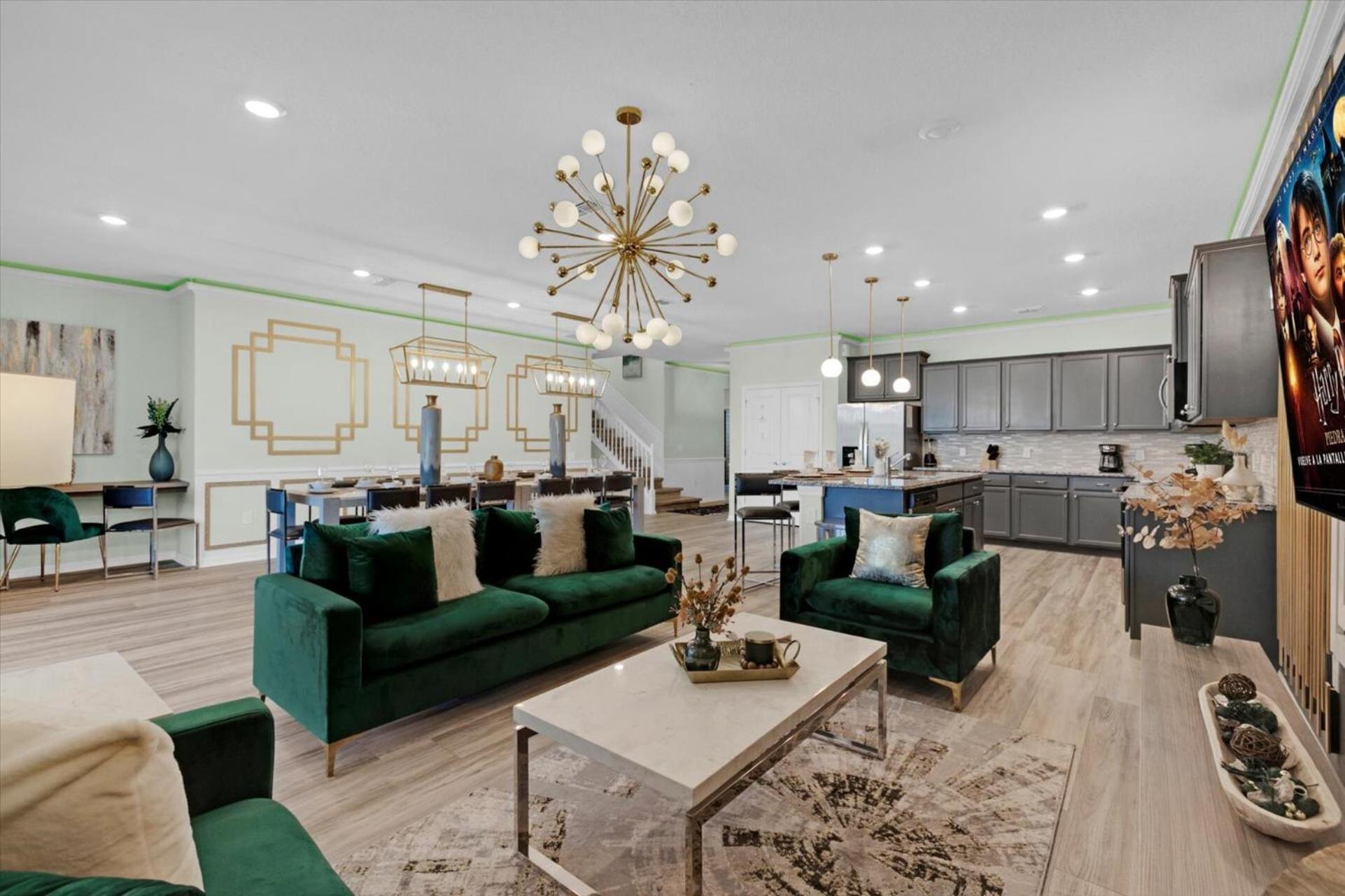 Orlando Villa 6463: Luxurious 10-Bedroom Retreat Davenport Bagian luar foto